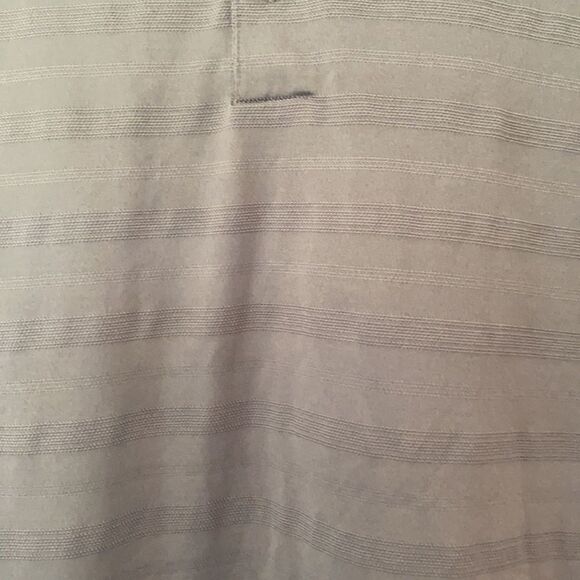 Adidas Golf Polo Shirt Size 2XL Collared Muted Stripes Short Sleeves Gray - Picture 3 of 10